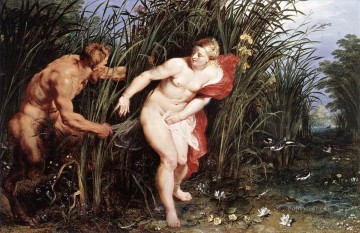 Desnudo Painting - Pan y Syrinx Peter Paul Rubens desnudos